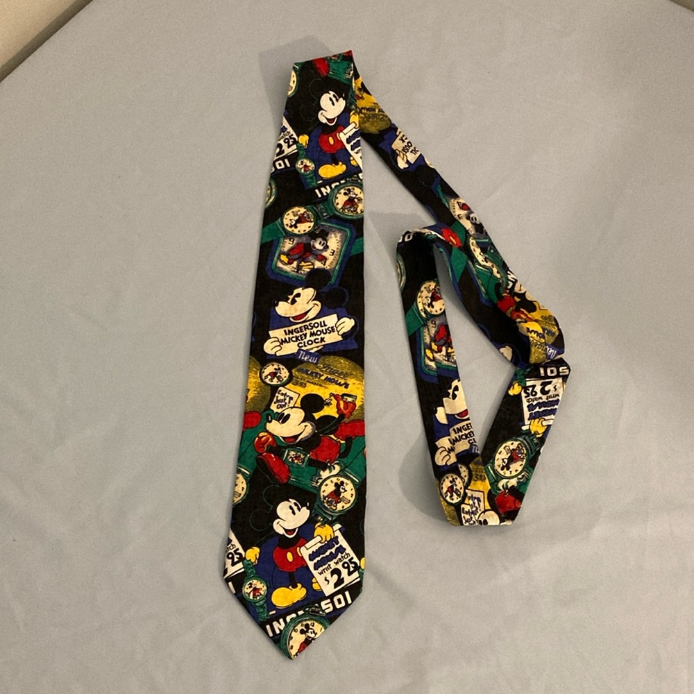 Disney Mickey Mouse Patterned Tie - image 1